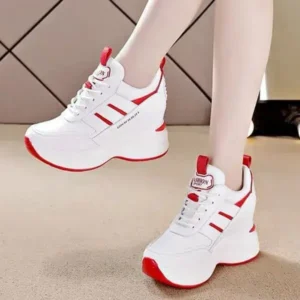 Pogoboots Women Fashion Platform Lace-Up Sneakers