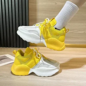 Pogoboots Women Fashion Gradient Mesh Breathable Sneakers