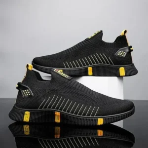 Pogoboots Men'S Casual Breathable Stripe Sneakers