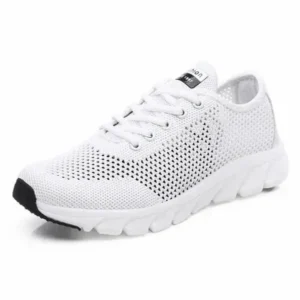 Pogoboots Women Fashion Sports Lace Up Hollow Design Mesh Breathable Sneakers