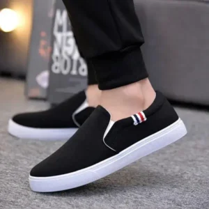 Pogoboots Men Casual Breathable Flat Canvas Shoes