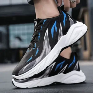 Pogoboots Men Fashion Color Matching Breathable Running Sneakers