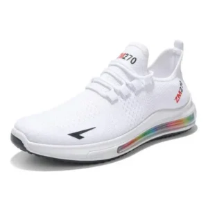 Pogoboots Men'S Casual Rainbow Bottom Air Cushion Running Sneakers