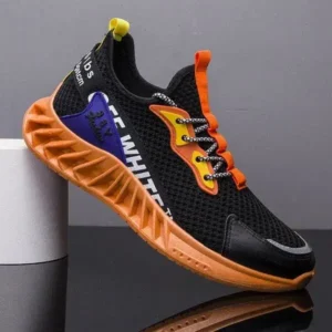 Pogoboots Men'S Fashion Breathable Color Block Air Cushion Sneakers