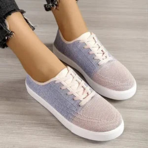 Pogoboots Summer Women Fashion Casual Fly-Woven Mesh Breathable Sneakers