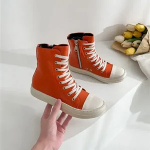 Pogoboots Orange Up Platform High Top Casual Shoes