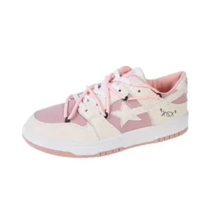 Pogoboots Women Fashion Low Top Flat Retro Sneakers